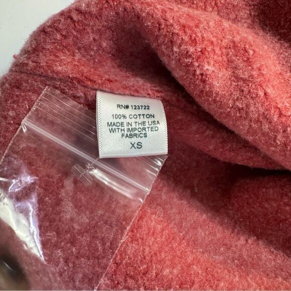 NEW Xirena Marlen Wrap Jacket Sundried Red Cotton Fleece Lined Size XS - Picture 8 of 8